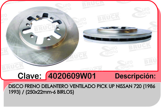 DISCO DELANTERO NS 720