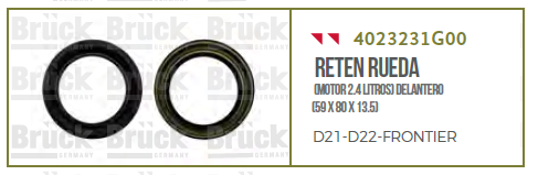 RETEN RUEDA DELANTERO NS D21 D22 FRONTIER 4X4