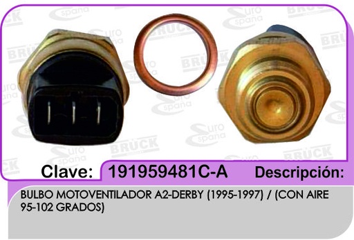 [191-959-481C-A-BRUCK] BULBO MOTOVENTILADOR VW A2