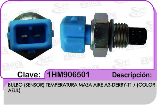 [1HM-906-501-BRUCK] BULBO TEMPERATURA VW A3 AZUL