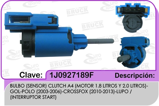 [1J0-927-189F-BRUCK] BULBO CLUTCH VW A4 02-05 NEW BEETLE 02-05