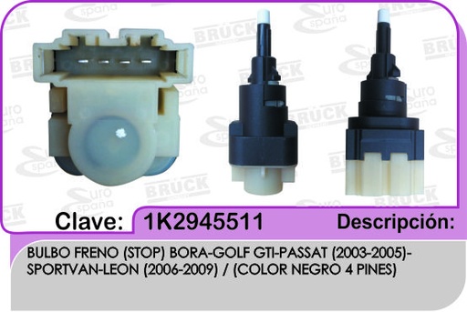 [1K2-945-511-BRUCK] BULBO FRENO STOP VW BORA GOLF GTI