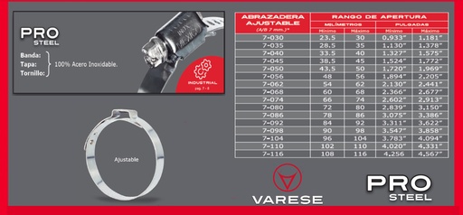 [7092-ABRAZADERA] ABRAZADERA DE SINFIN METAL