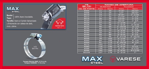 [8548] ABRAZADERA DE SINFIN METAL