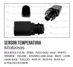 [8Z0-820-535-BRUCK] BULBO TEMPERATURA VW A6 BORA POLO VENTO AMAROK