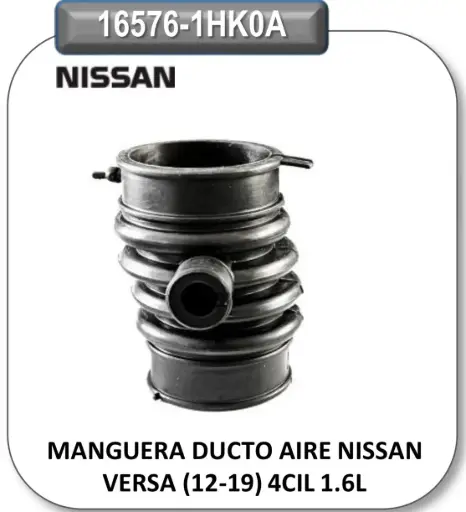 [16576-1HK0A-CL] MANGUERA FILTRO AIRE NS MARCH VERSA HACIA EL CUERPO 