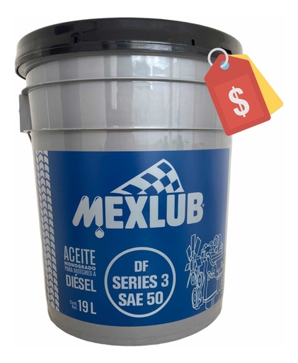 [CUB-50-MEXLUB] CUBETA MOTOR DIESEL MONOGRADO 50 19LTS