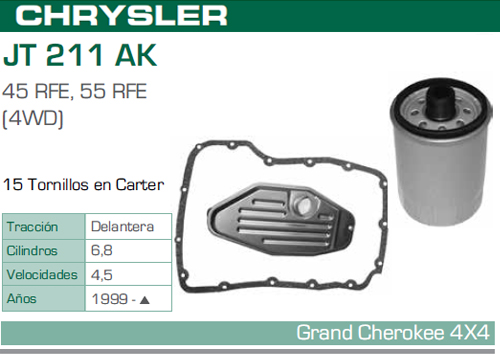 [JT-211AKC] FILTRO TRANSMISION