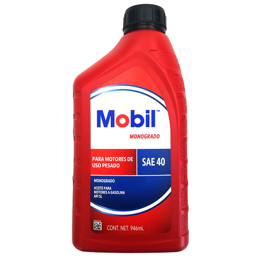 [MOBIL-40-1] ACEITE MOTOR GASOLINA MONOGRADO 40 1LTS