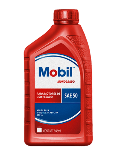 [MOBIL-50-1] ACEITE MOTOR GASOLINA MONOGRADO 50 1LTS