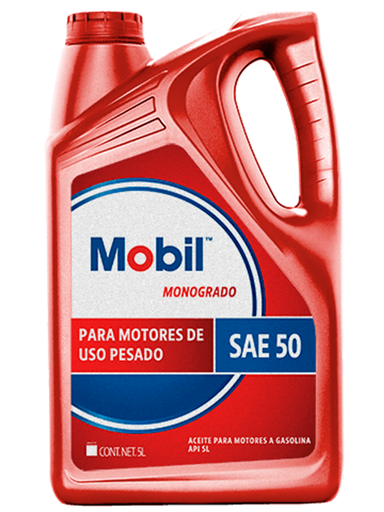 [MOBIL-50-5] ACEITE MOTOR GASOLINA MONOGRADO 50 5LTS