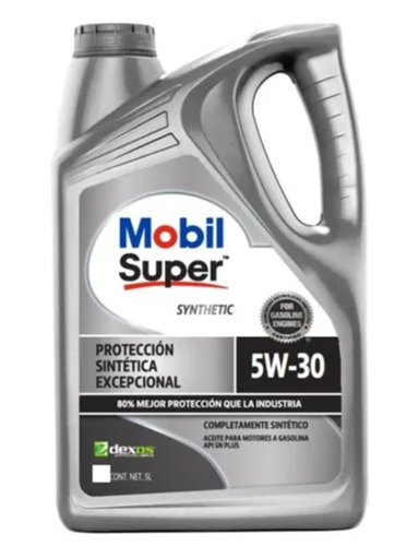 [MOBIL-5W30-5-SINTETICO] ACEITE MOTOR GASOLINA SINTETICO 5W30 5 LTS