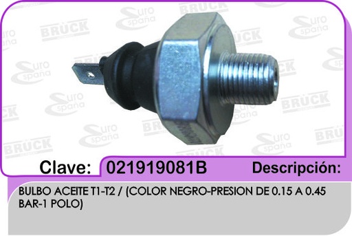[021-919-081B-BRUCK] BULBO ACEITE VW SEDAN