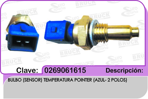 [026-906-1615-BRUCK] BULBO TEMPERATURA VW POINTER    =12091