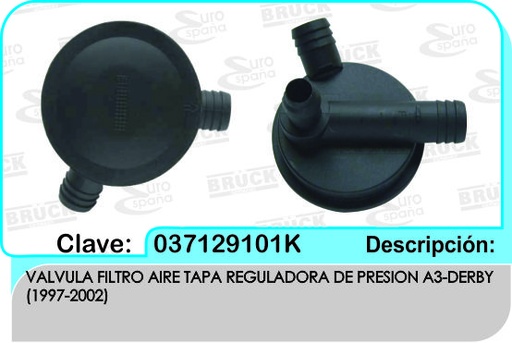 [037-129-101K-BRUCK] VALVULA PCV FILTRO AIRE VW A3 97-02