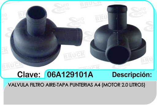 [06A-129-101A-BRUCK] VALVULA PCV FILTRO AIRE VW A4 2.0