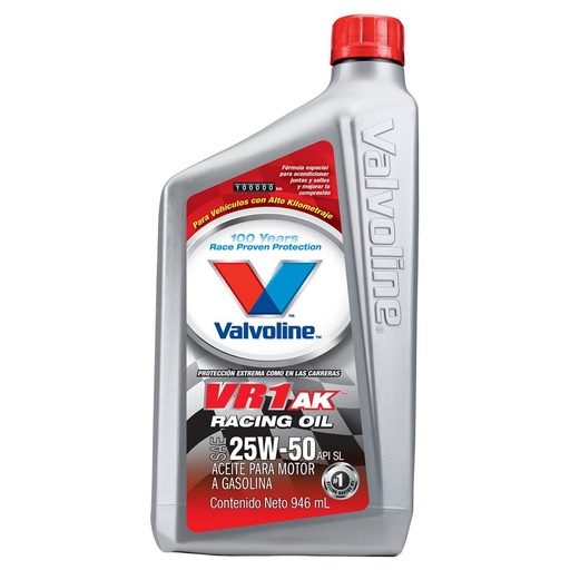 [VR1-25W50-1] ACEITE MOTOR GASOLINA MULTIGRADO 25W50 1LTS