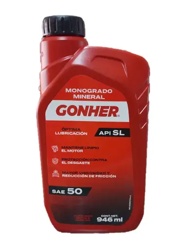 [GP-50-1-GONHER] ACEITE MOTOR GASOLINA MONOGRADO 50 1LTS