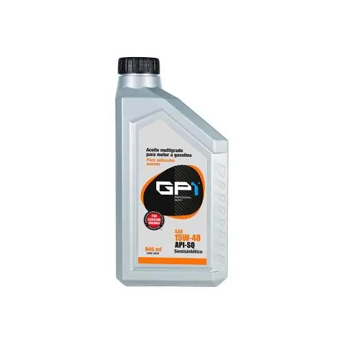 [GP1-15W40-1] ACEITE MOTOR GASOLINA MULTIGRADO 15W40 1LTS 