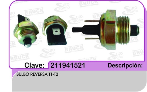 [211-941-521-BRUCK] BULBO REVERSA VW SEDAN A1 A2