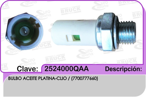 [25240-00QAA-BRUCK] BULBO ACEITE NS PLATINA CLIO