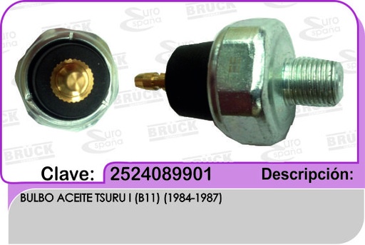 [25240-89901-BRUCK] BULBO ACEITE NS TSURU II III 91-00