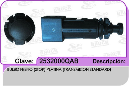 [25320-00QAB-BRUCK] BULBO FRENO STOP NS PLATINA STD