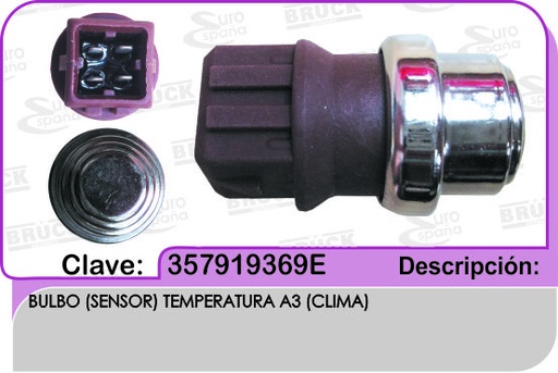 [357-919-369E-BRUCK] BULBO TEMPERATURA VW DERBY A3 CLIMA