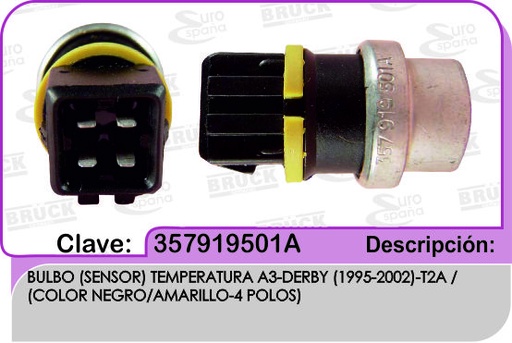 [357-919-501A-BRUCK] BULBO TEMPERATURA VW DERBY A3